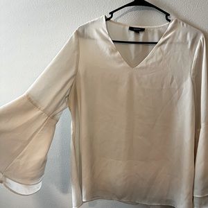 Ruffled White Blouse